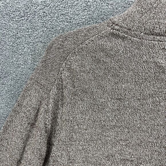 The Foundry Sweater Mens 2XL Tall Brown 1/4 Zip Long Sleeve Heather Pullover - Picture 13 of 16